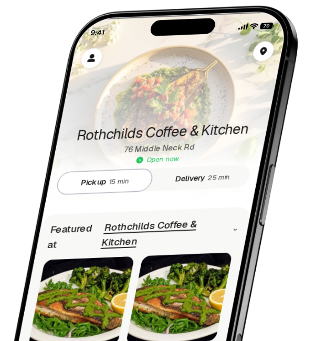 Rothchilds Coffee & Kitchen app preview